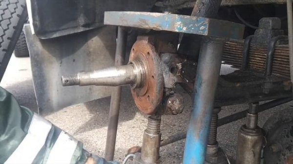 замена шкворня на ГАЗ 3309