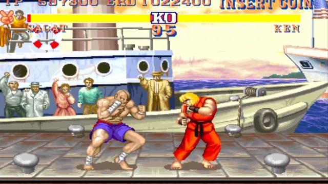 Sagat vs Ken ➤ Only Tiger Uppercut ➤ Street Fighter II' Champion Edition смотреть онлайн