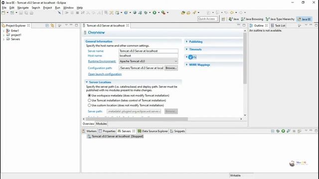 how to configure tomcat server in eclipse | install tomcat | servlet and jsp tutorial for beginners смотреть онлайн