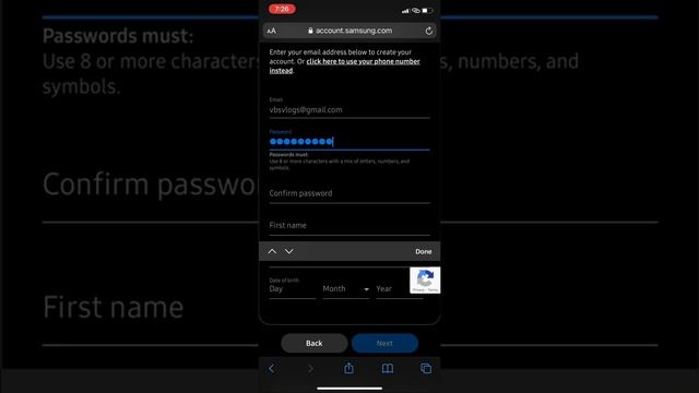 Create Samsung Account In Smartphone