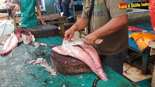 Satisfying Show ?? Best Yellowfin Tuna Fish Cutting Skills