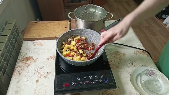 Рассольник из гречки с копчёным мясом. смотреть онлайн