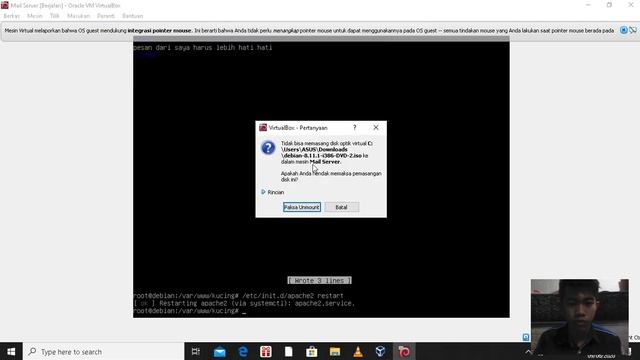 KONFIGURASI MAIL SERVER DEBIAN 8 ORACLE VM VIRTUAL BOX смотреть онлайн