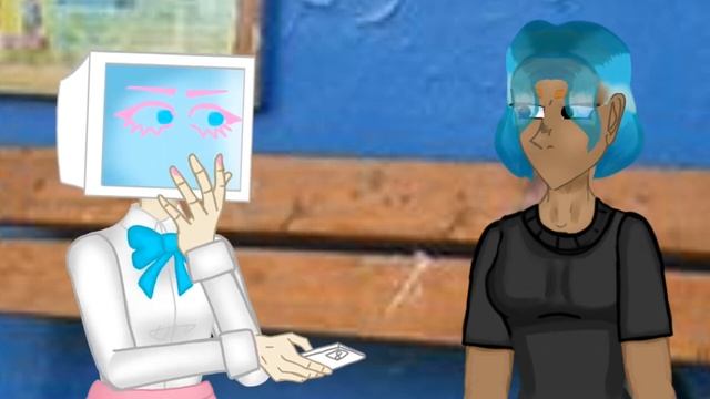 Угарная зарисовка из нашей жизни с Валерой. ( негритоска с синими волосами это я) смотреть онлайн