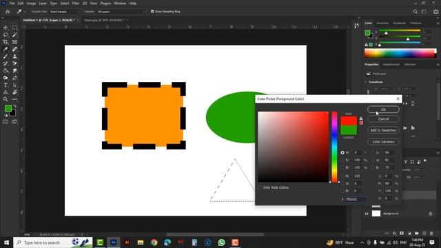 How to use rectangle tool in photoshop | Ellipse Tool | Custom Shape Tool - Class 19 смотреть онлайн