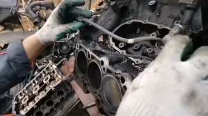 Audi a6 c5 2.7 biturbo начинаю ремонт мотора.