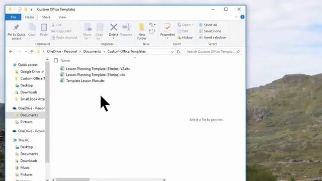 Lesson Plans 2 : Creating a Template File in Excel/Word and Powerpoint) смотреть онлайн