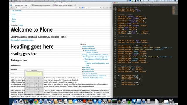 Restyling Plone using SCSS смотреть онлайн