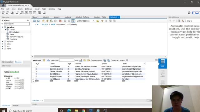 Laboratory Exercise (MySQL Queries) смотреть онлайн