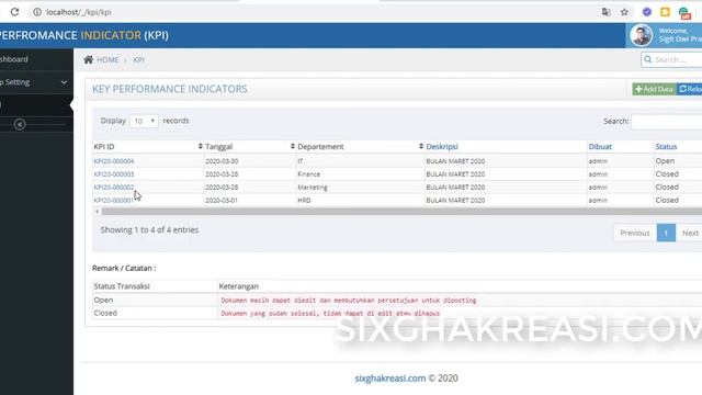 Sistem Pengelolaan Kinerja Berbasis KPI atau Key Performance Indicators Dengan PHP dan MySQL смотреть онлайн