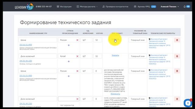 Подготовка технического задания в полном соответствии с 44ФЗ