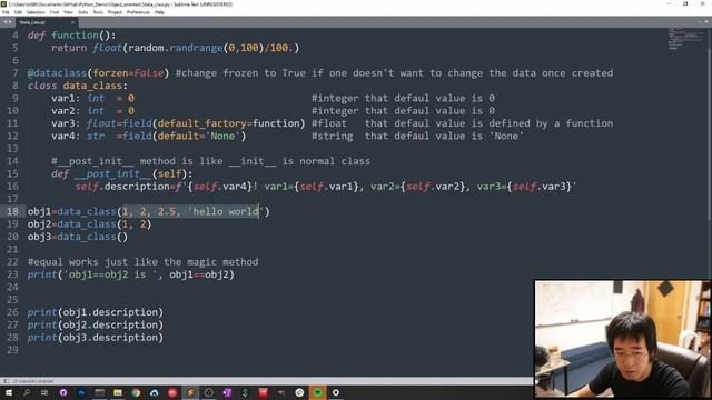 Data class, Python Object Oriented Programing смотреть онлайн