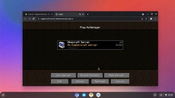 How To Make Server Eaglercraft in replit