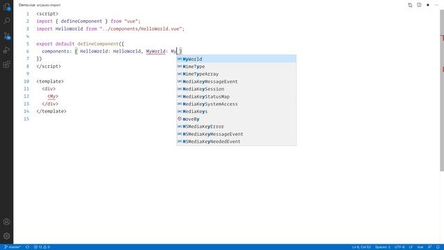 VueDX/TS Plugin — auto import in script and template смотреть онлайн