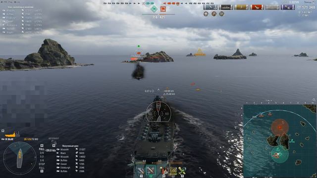 BAJIE – самый точный линкор 9-го уровня World of Warships (обзор + бои) смотреть онлайн