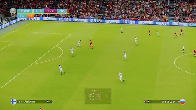 ЕВРО 2020 РОССИЯ-ФИНЛЯНДИЯ PES2021  ГРУППОВОЙ ЭТАП