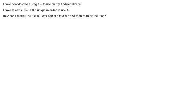 Ubuntu: How do I mount, edit and repack an .img file? смотреть онлайн