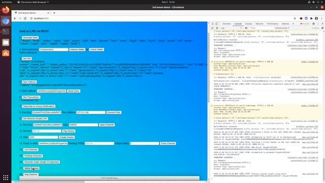 Lightning node in a browser demo смотреть онлайн