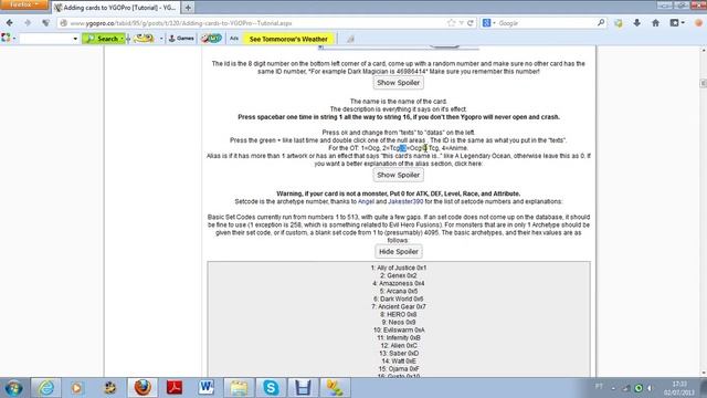 tutorial de ygopro: edições de cartas parte 1 смотреть онлайн