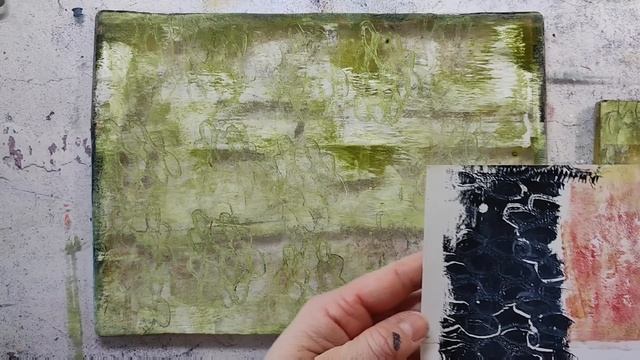 Gel Printing - making backgrounds with the Gelli Plate смотреть онлайн