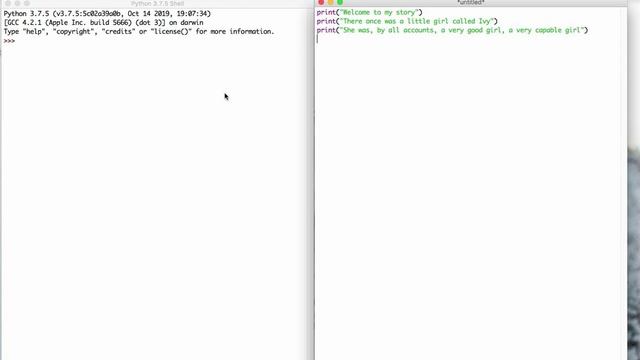 Python at Harris CofE Academy Lesson 1 outputs смотреть онлайн