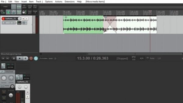Фишки в РИПЕР №008 | Манипуляции с кроссфейдами в REAPER DAW