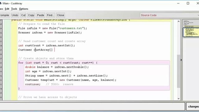 Java1-05 Files and Arrays of Objects - Demo2 - Arrays of Objects, JavaDocs, and Debugger смотреть онлайн