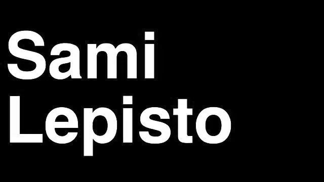 How to Pronounce Sami Lepisto Chicago Blackhawks NHL Hockey Player Runforthecube смотреть онлайн