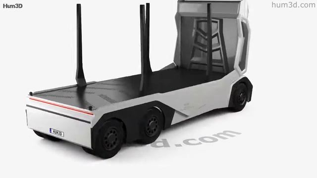 Einride T-log Log Truck 2018 3D model by Hum3D.com смотреть онлайн