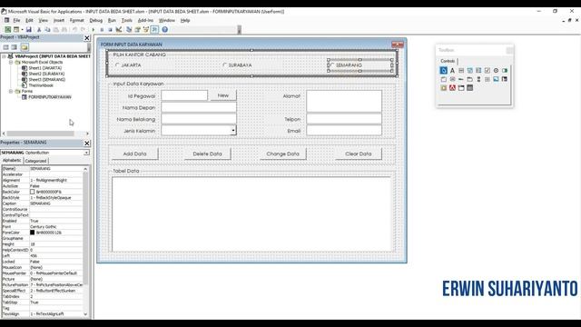 INPUT DATA KARYAWAN BEDA SHEET | PART 1 | EXCEL & VBA TUTORIAL смотреть онлайн