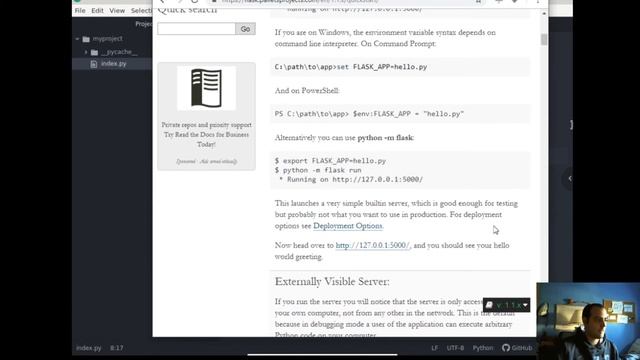 python05 Probando Flask framework de web de Python смотреть онлайн