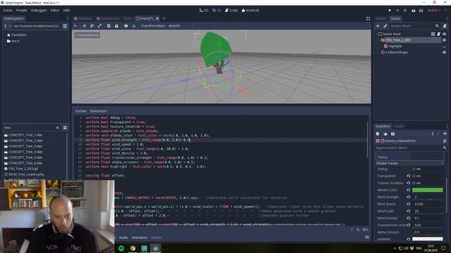 Wind shader in Godot Tutorial - Use it for low poly trees смотреть онлайн