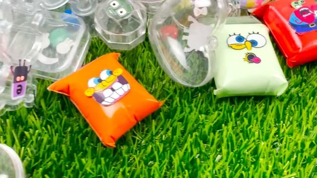 Looking Numberblocks, Alphablocks, Alphabet Lore With Mini Star, Heart SLIME…Mix Coloring! ASMR