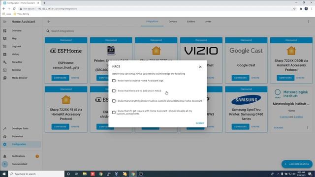 Home Assistant HACS Add-on смотреть онлайн