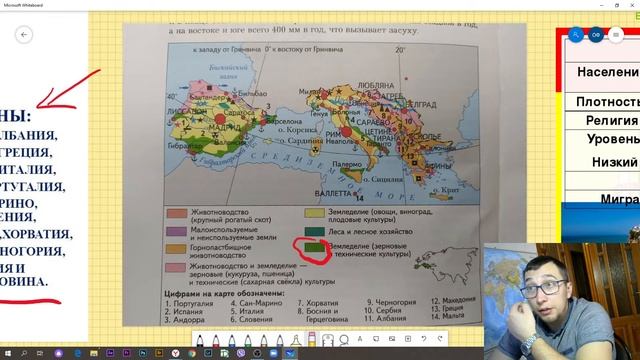 География 7 класс| Страны Южной Европы смотреть онлайн
