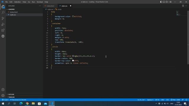 HOW TO MAKE LOADING ANIMATION | HTML & CSS (JS BONUS) смотреть онлайн