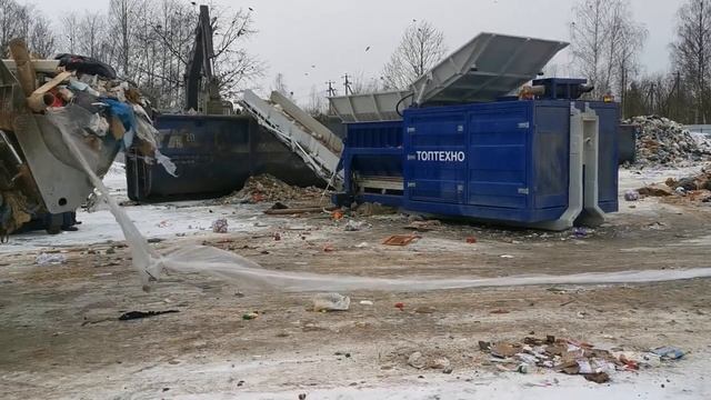 ТОПТЕХНО ТТ 1600У Дробилка для КГМ / Дробилка для строительных отходов КГО, ТБО, КГМ смотреть онлайн