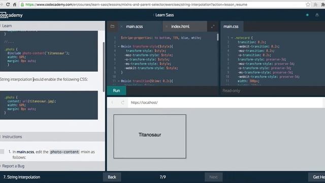 CodeCademy WalkThrough: Learn How To Use SASS смотреть онлайн