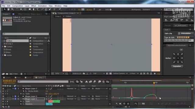 Эффектная шейповая анимация смартфона в After Effects HD,After Effects для новичков смотреть онлайн