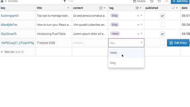 PushTable - A headless, serverless CMS powered by Firebase смотреть онлайн