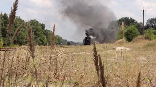 Паровоз Гр-280 и 159-495 на перегоне Гайворон - Предбужье смотреть онлайн