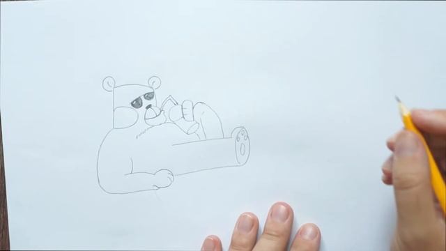 Как нарисовать медведя из слова BeaR?/ How to draw a picture of a bear words bear смотреть онлайн