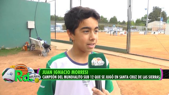 Nota a Juan Ignacio Morresi, campeón en el Mundialito de Tenis de Bolivia смотреть онлайн
