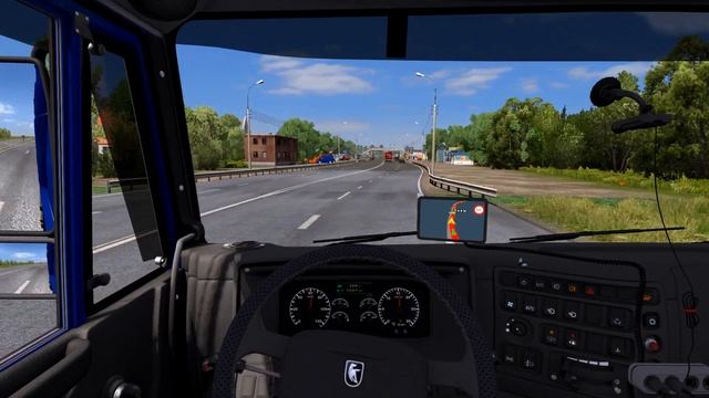 ETS 2 Карта России Южный регион | из Краснодара в Новороссийск через дорожные работы | КамАЗ 53602 смотреть онлайн