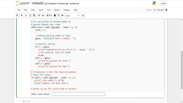 Create Guess The Number Game in python 3 | Ahsan CodeBytes | jupyter notebook | Subscribe my Channe смотреть онлайн