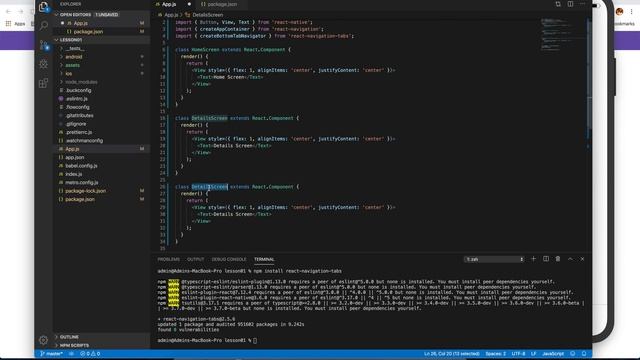 10. Tab navigation React Native смотреть онлайн