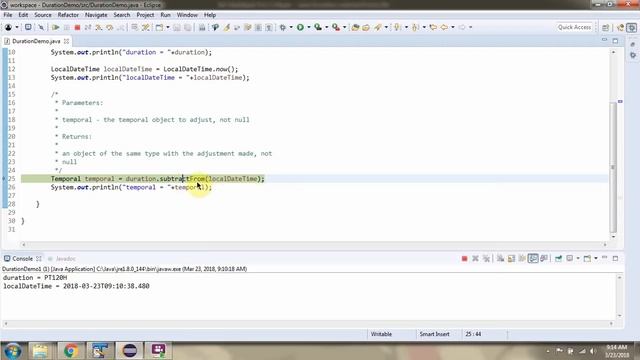 How to use subtractFrom method of Duration class? | Java 8 Date and Time смотреть онлайн