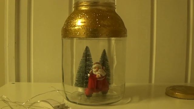 DIY CHRISTMAS DECOR /GLASS JAR DECORATING /// НОВОГОДНИЙ декор /// Decoración Navideña