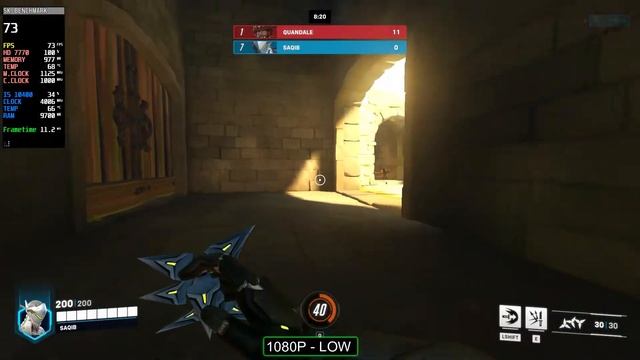 HD 7770 | Overwatch 2 | I5 10400 + 16GB RAM | 1080P , Low смотреть онлайн