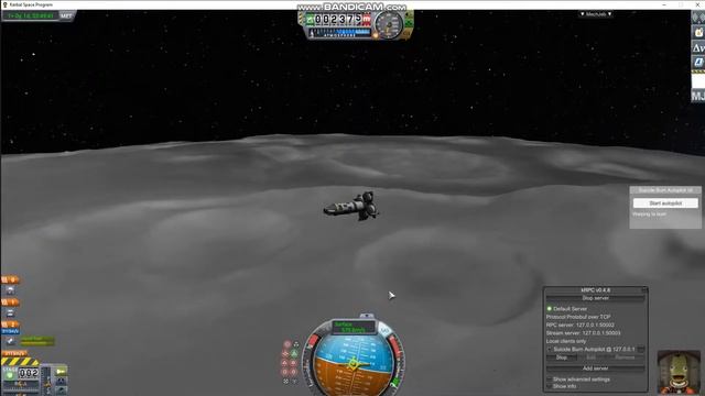 KSP - Python based suicide burn autopilot using the KRPC mod смотреть онлайн
